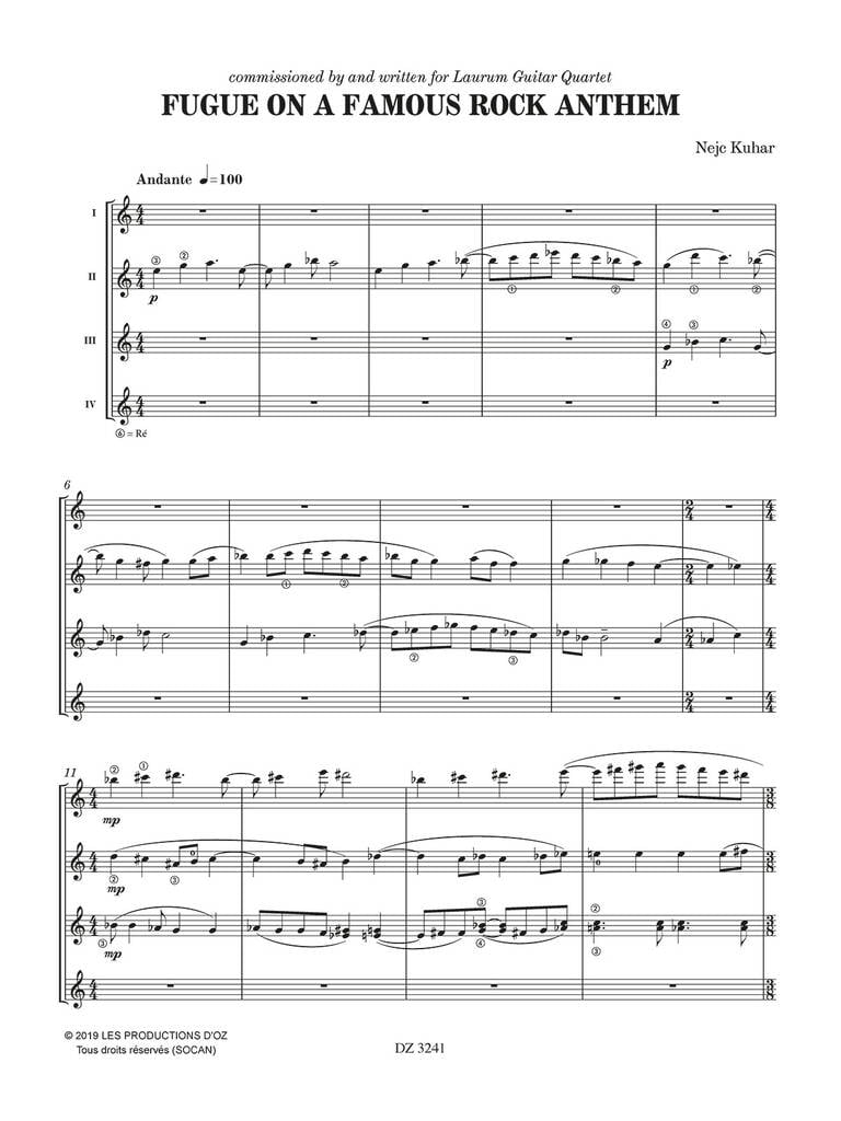 Fugue On A Famous Rock Anthem